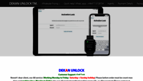 What Dekan-unlock.com website looked like in 2020 (3 years ago)