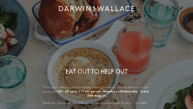 What Darwinandwallace.co.uk website looked like in 2020 (3 years ago)
