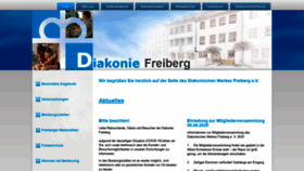 What Diakonie-freiberg.de website looked like in 2020 (3 years ago)