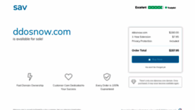 What Ddosnow.com website looked like in 2020 (3 years ago)