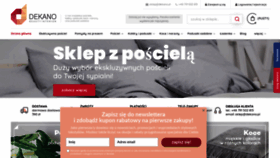 What Dekano.pl website looked like in 2020 (3 years ago)