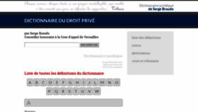 What Dictionnaire-juridique.com website looked like in 2020 (3 years ago)