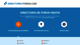 What Directorio-foros.com website looked like in 2020 (3 years ago)