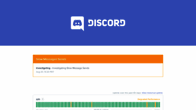 What Discordstatus.com website looked like in 2020 (3 years ago)