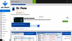 What Dr-fone.en.uptodown.com website looked like in 2020 (3 years ago)