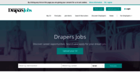What Drapersjobs.com website looked like in 2020 (3 years ago)