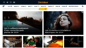 What Decideur.co website looked like in 2020 (3 years ago)