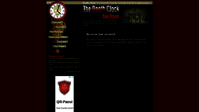 What Deathclock.com website looked like in 2020 (3 years ago)