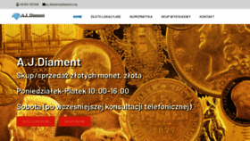 What Diament.org website looked like in 2020 (3 years ago)