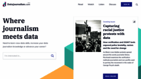 What Datajournalismhandbook.org website looked like in 2020 (3 years ago)