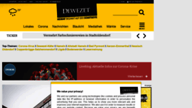What Dewezet.de website looked like in 2020 (3 years ago)