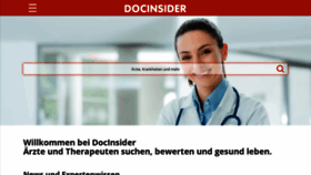 What Docinsider.de website looked like in 2020 (3 years ago)