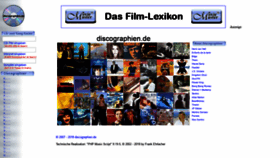 What Discographien.de website looked like in 2020 (3 years ago)