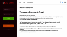 What Dispomail.xyz website looked like in 2020 (5 years ago)