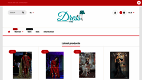 What Dressme.us website looked like in 2020 (3 years ago)