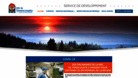 What Developpementmrctemiscouata.ca website looked like in 2020 (3 years ago)
