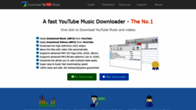 What Downloadyoutubemusic.com website looked like in 2020 (3 years ago)
