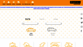 What Droptaxi.in website looked like in 2020 (3 years ago)