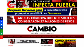 What Diariocambio.mx website looked like in 2020 (3 years ago)