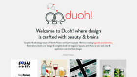 What Duoh.com website looked like in 2020 (3 years ago)