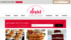 What Divascancook.com website looked like in 2020 (3 years ago)