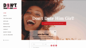 What Dontdatehimgirl.com website looked like in 2020 (3 years ago)