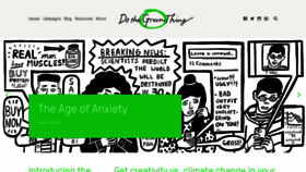 What Dothegreenthing.com website looked like in 2020 (3 years ago)