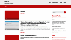 What Domjin.com website looked like in 2020 (3 years ago)