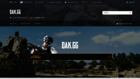 What Dak.gg website looked like in 2020 (3 years ago)