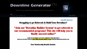 What Downlinegeneratorpro.com website looked like in 2020 (3 years ago)