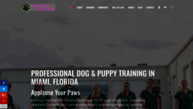 What Dogboardingandtrainingmiami.com website looked like in 2020 (3 years ago)