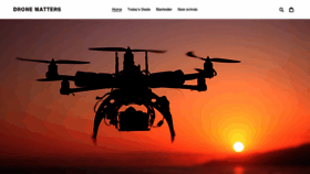 What Dronematters.com website looked like in 2020 (3 years ago)