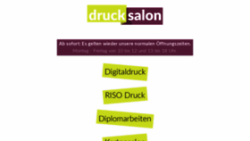 What Drucksalon.ch website looked like in 2020 (3 years ago)
