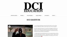 What Dcieducation.com website looked like in 2020 (3 years ago)