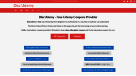 What Discudemy.com website looked like in 2020 (3 years ago)