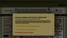 What Deutsches-jagdportal.de website looked like in 2020 (3 years ago)