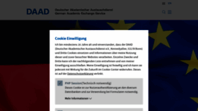 What Daad.de website looked like in 2020 (3 years ago)