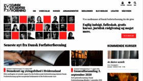What Danskforfatterforening.dk website looked like in 2020 (3 years ago)