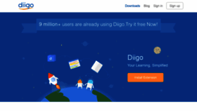 What Diigo.com website looked like in 2020 (3 years ago)