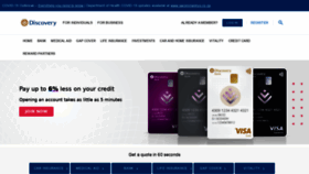 What Discovery.co.za website looked like in 2020 (4 years ago)