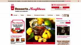 What Dessertsetconfitures.com website looked like in 2020 (3 years ago)