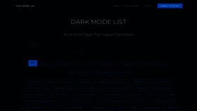 What Darkmodelist.com website looked like in 2020 (3 years ago)