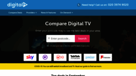 What Digital-tv.co.uk website looked like in 2020 (3 years ago)