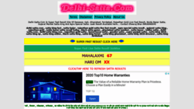 What Delhi-satta.com website looked like in 2020 (3 years ago)