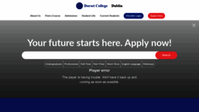What Dorset-college.ie website looked like in 2020 (3 years ago)