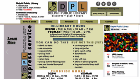 What Delphilibrary.org website looked like in 2020 (3 years ago)