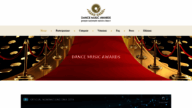 What Dancemusicawards.it website looked like in 2020 (3 years ago)