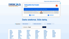 What Dirbk24.lt website looked like in 2020 (3 years ago)