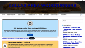 What Dallaswoodturners.com website looked like in 2020 (3 years ago)