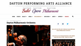 What Daytonphilharmonic.com website looked like in 2020 (3 years ago)